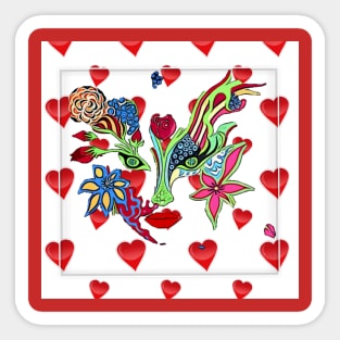 Hearts and Mind Garden Sticker